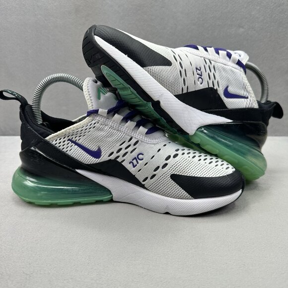 Womens Size 7 Nike Air Max 270 Shoes Grape / White Athletic Running Sneakers - Picture 5 of 8